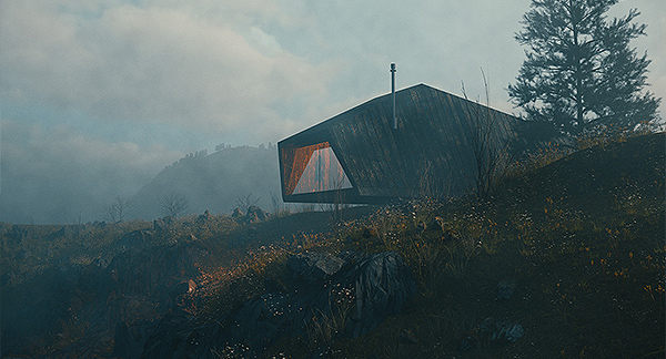 Tinyhouse Free Project Cinema4D and Redshift3D